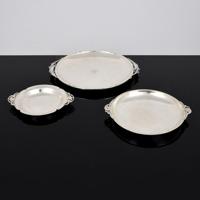 3 Ornate-Handled Sterling Silver Serving Trays - Sold for $1,375 on 10-10-2020 (Lot 221).jpg